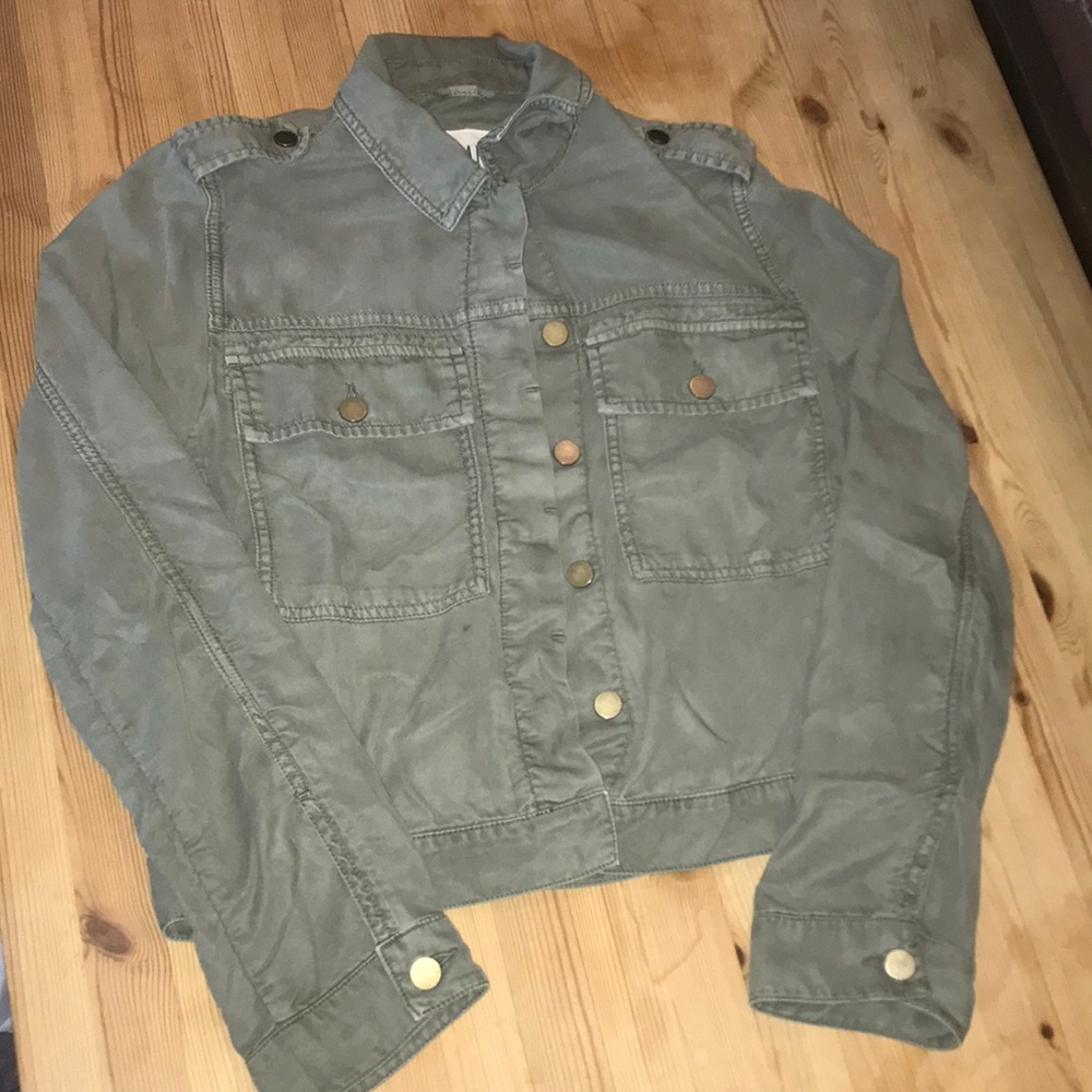 S Women’s Green Denim Jacket